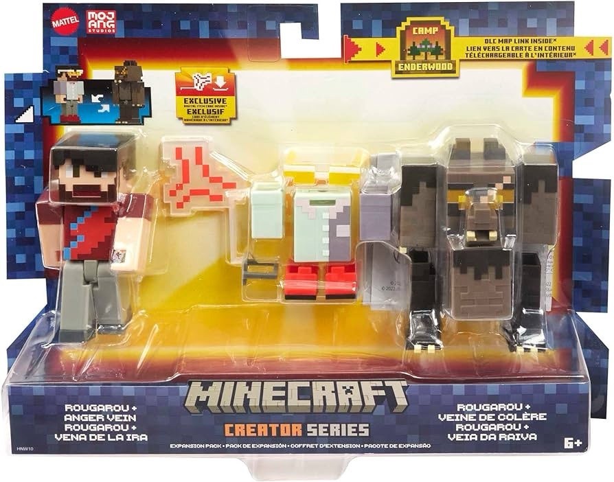 Minecraft Creator Series Rougarou + Anger Vein Expansion Pack Figures Set