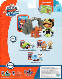 Octonauts Above & Beyond Kwazii Adventure Pack Figure Set with Tiger & Cave
