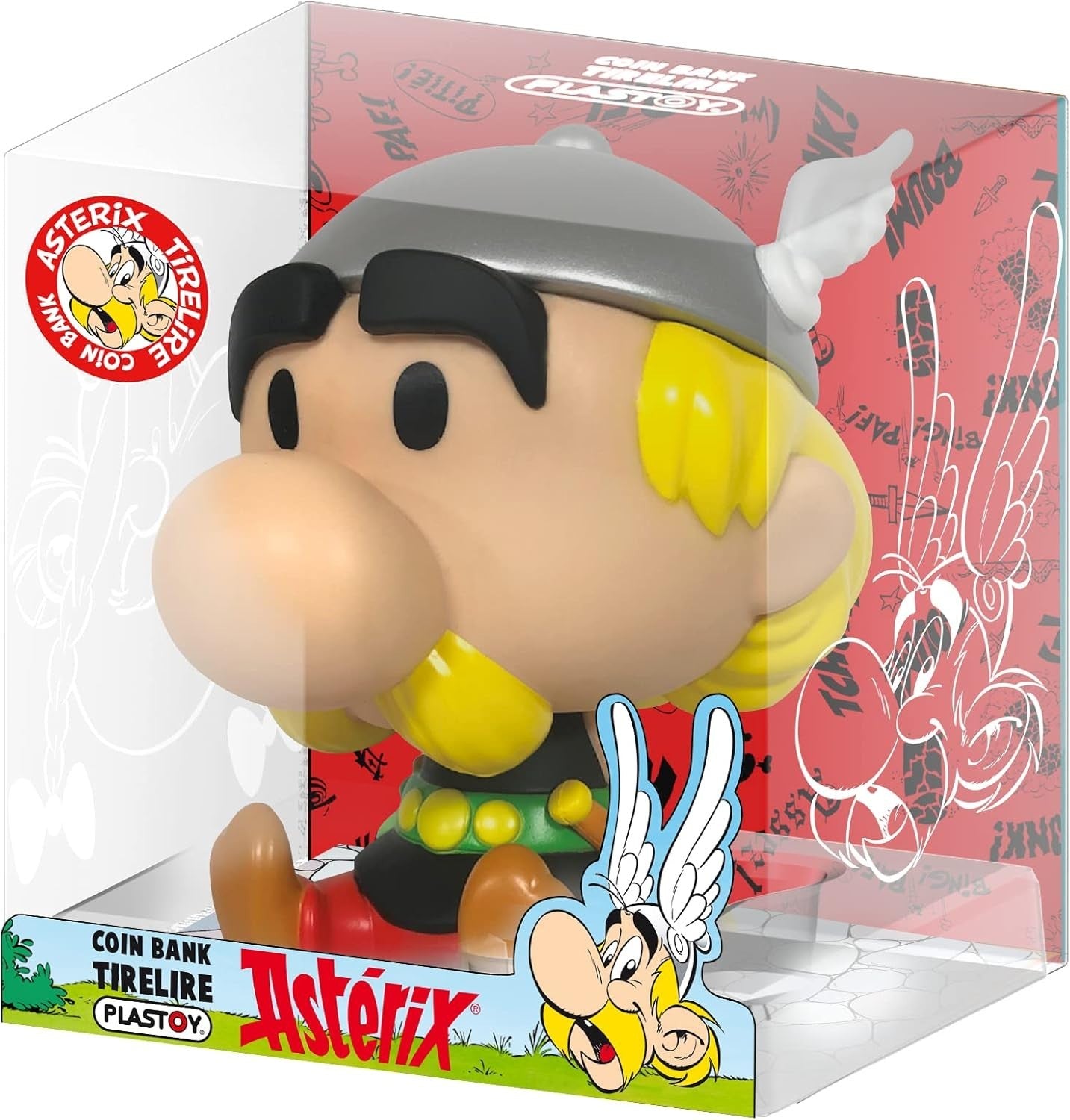 Plastoy Asterix Coin Bank Money Box Collectible Figure