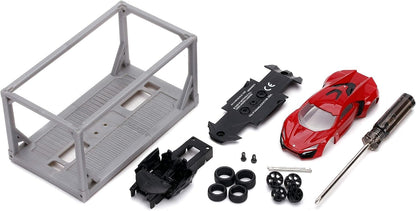 Jada Fast & Furious Lykan HyperSport Red 1:55 Build N Collect Die-Cast Kit