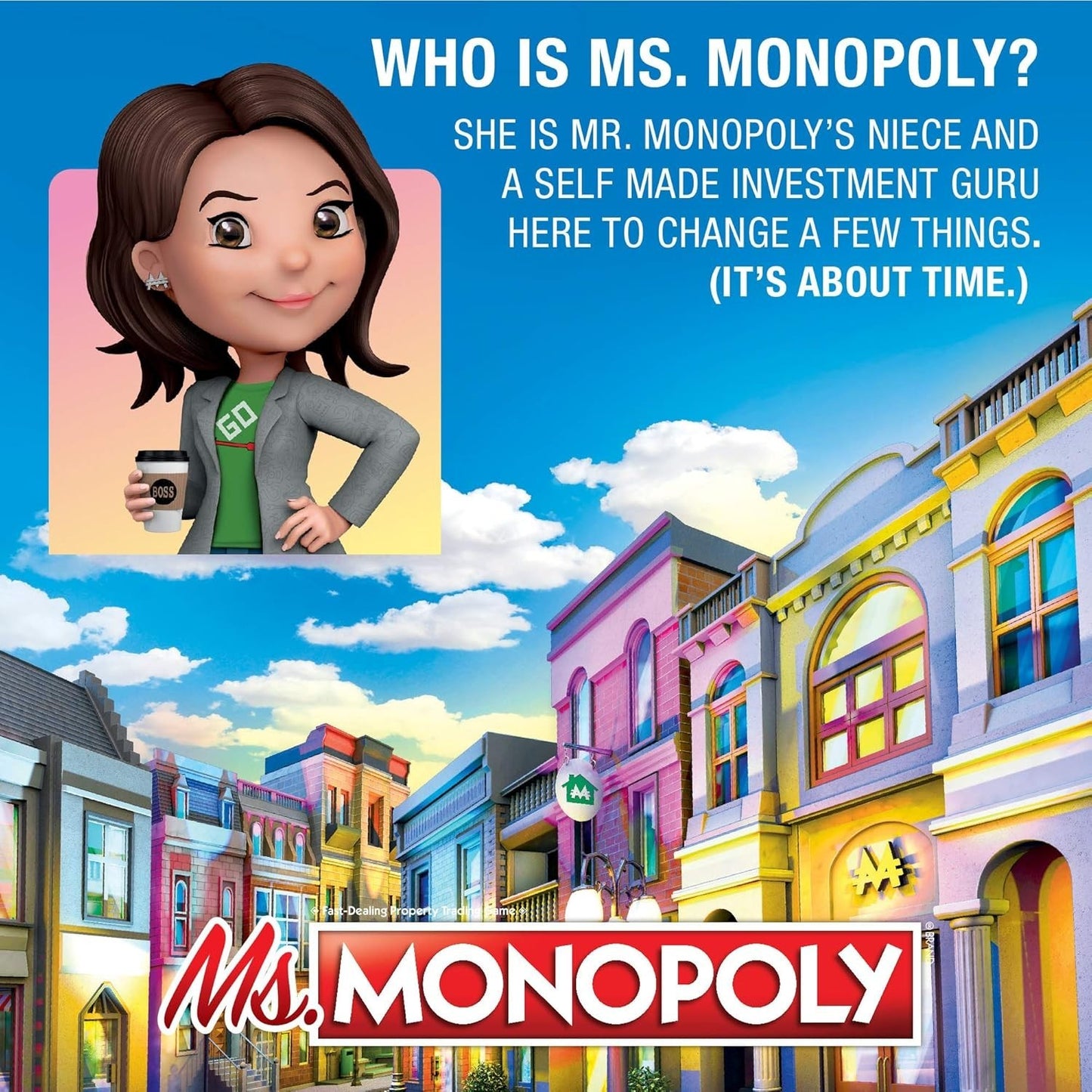 Ms. Monopoly Board Game Hasbro Family Property Trading Game
