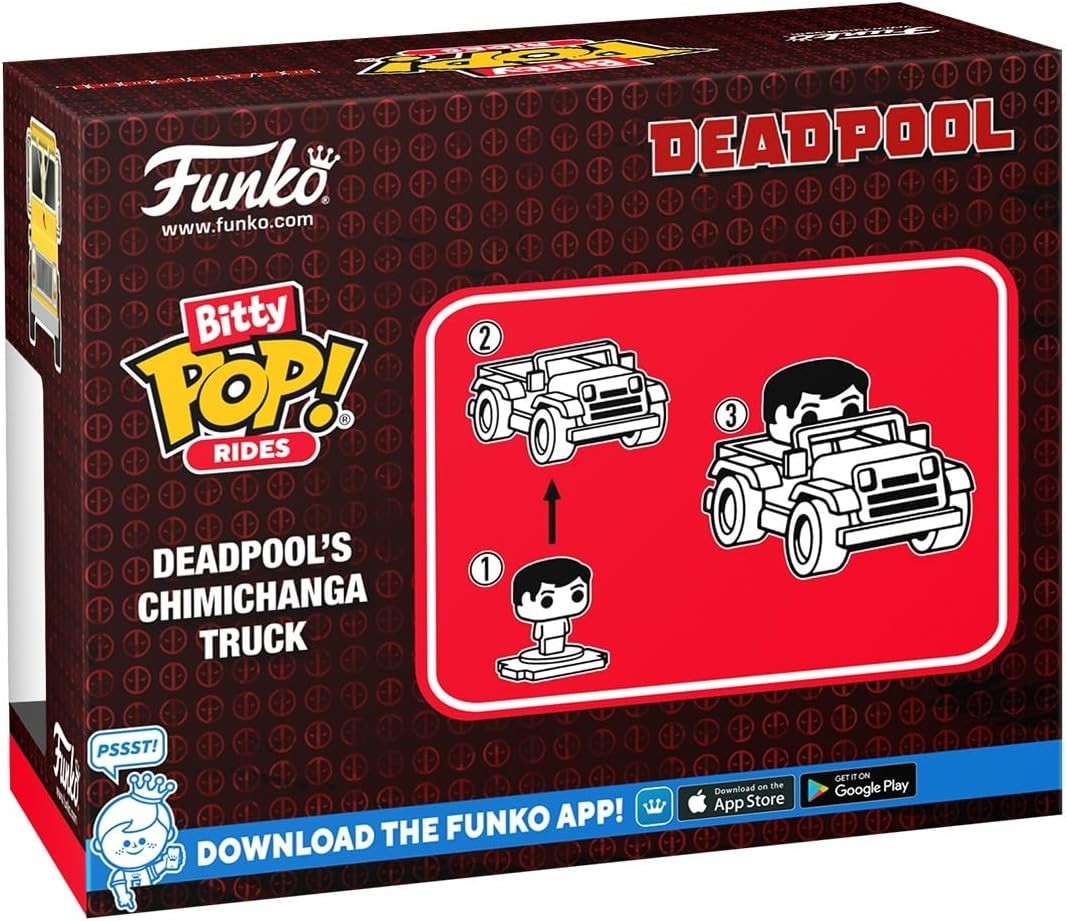 Funko Bitty Pop Rides Deadpool Chimichanga Truck With Deadpool Bitty Figure