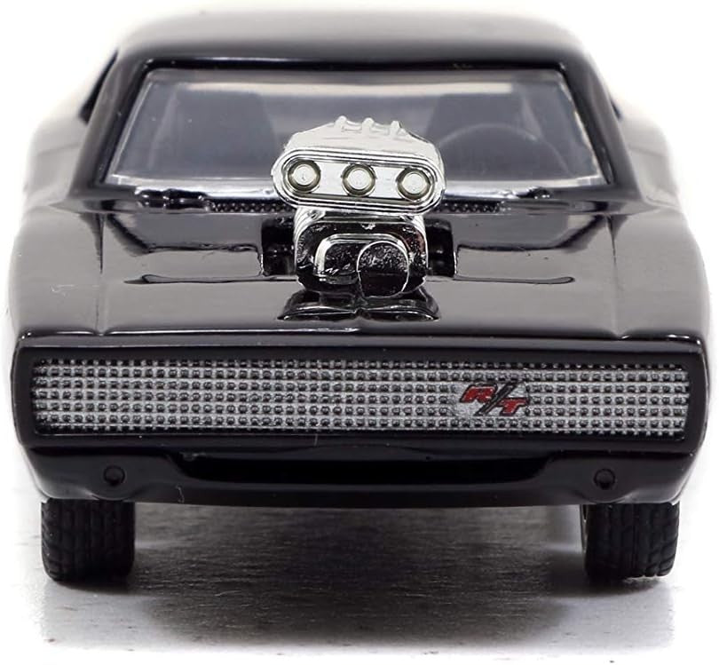 Jada Fast & Furious Dom's Dodge Charger R/T Black 1:55 Build N Collect Die Cast