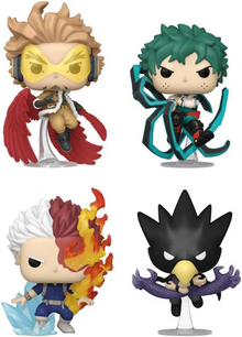 Funko Pop My Hero Academia Hawks Izuku Todoroki Tokoyami 4-Pack Special Edition