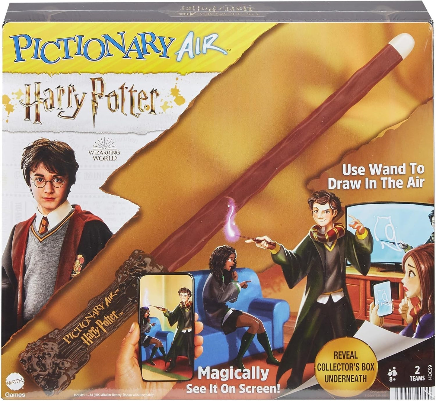 Pictionary Air Harry Potter Wand Game Use Wand to Draw in Air