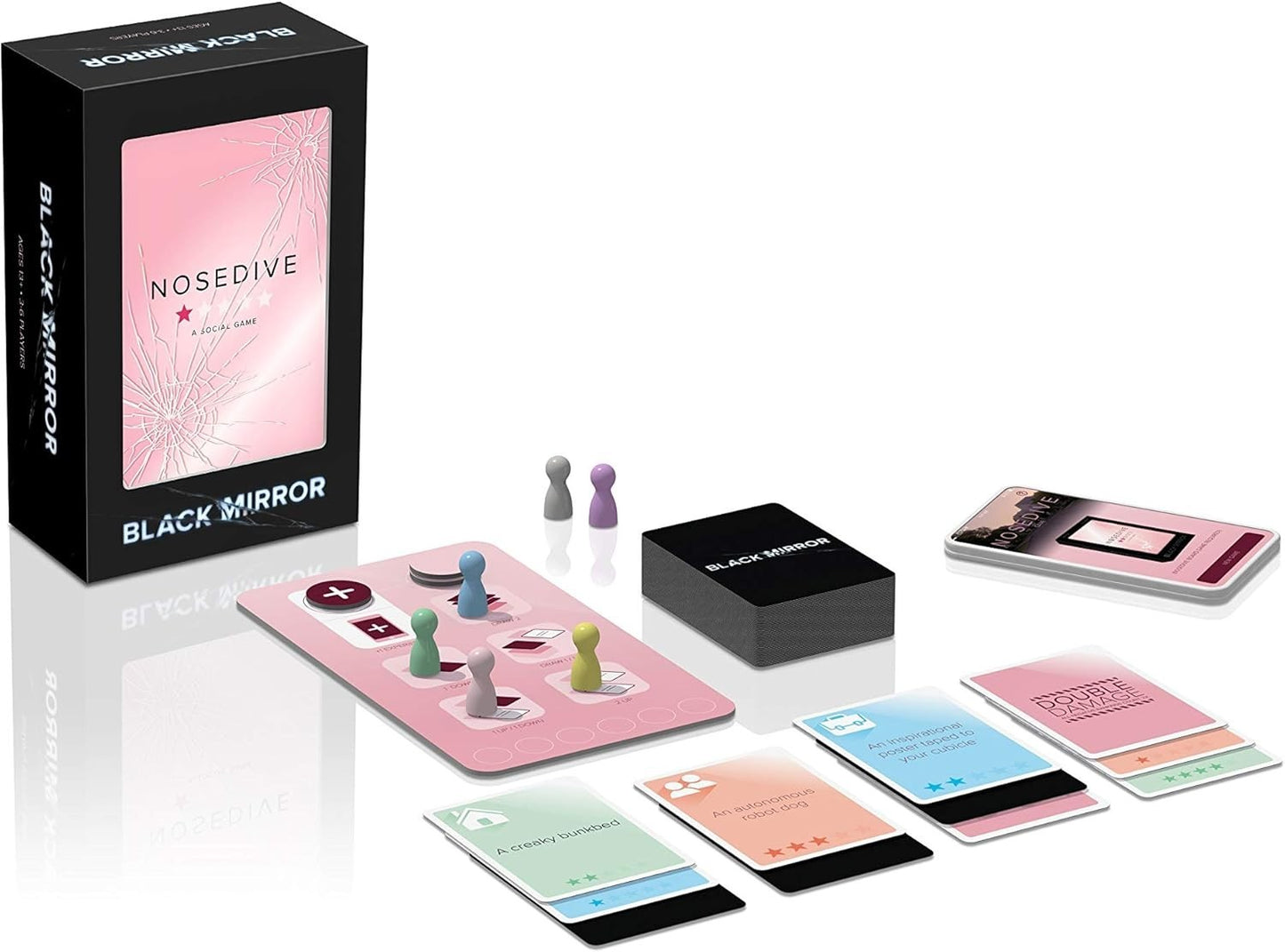 Black Mirror Nosedive Board Game Social Strategy Game Ages 13+