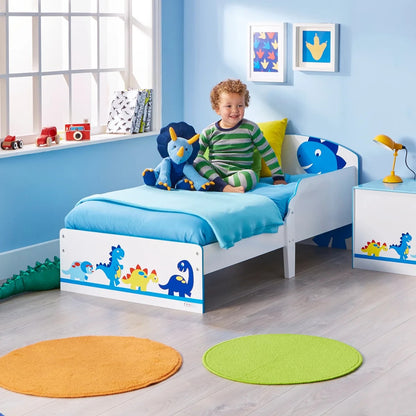 HelloHome Dinosaur Toddler Bed – Kids Single Bed Frame