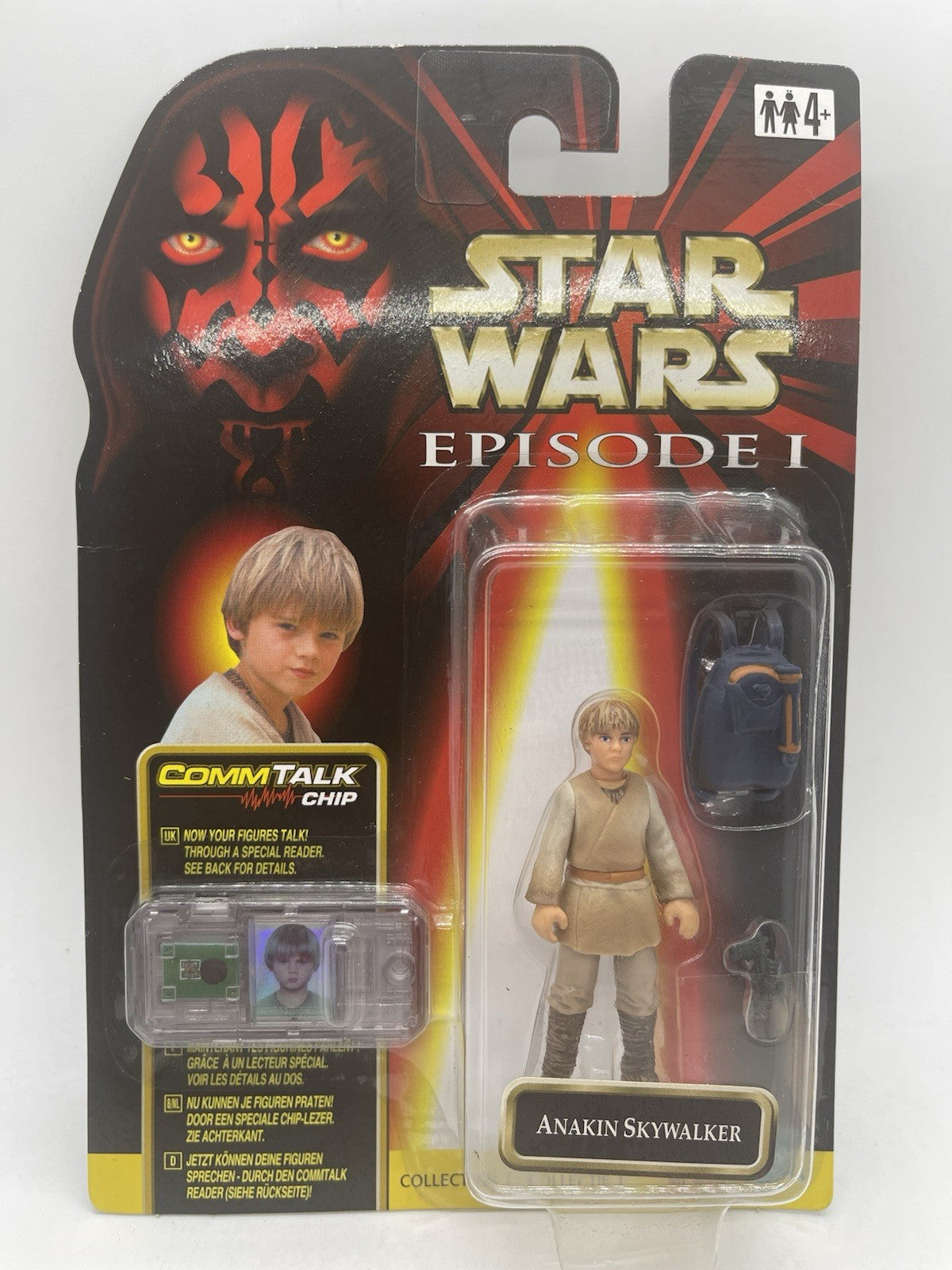 Star Wars Episode I Anakin Skywalker 1999 Hasbro CommTech Chip MOC 84074