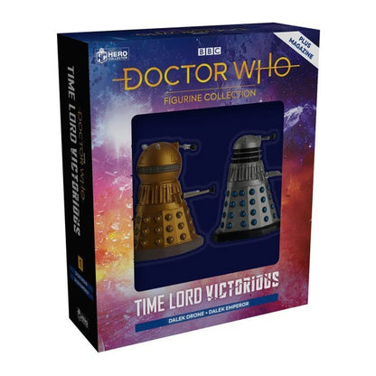 Eaglemoss Doctor Who Time Lord Victorious Dalek Drone & Dalek Emperor Box Set