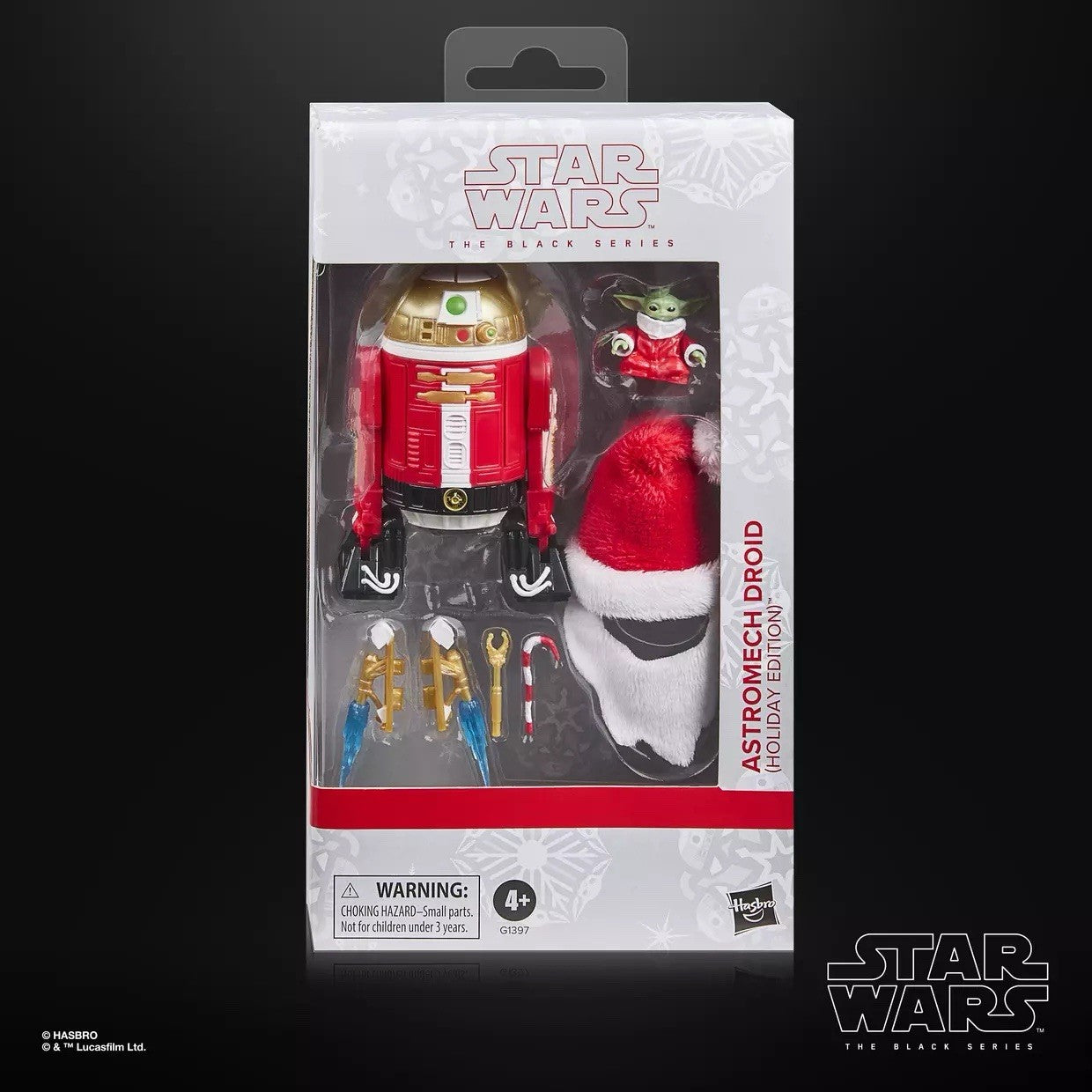Star Wars Black Series Astromech Droid Holiday Edition Figure w/ Grogu Accessory