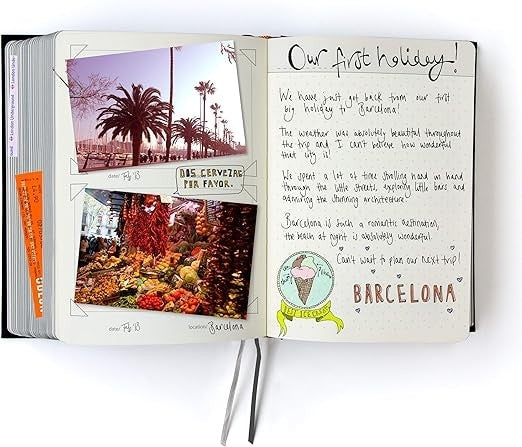 Suck UK Our Life Story 100 Year Memory Journal Scrapbook Gift Hardcover in Grey