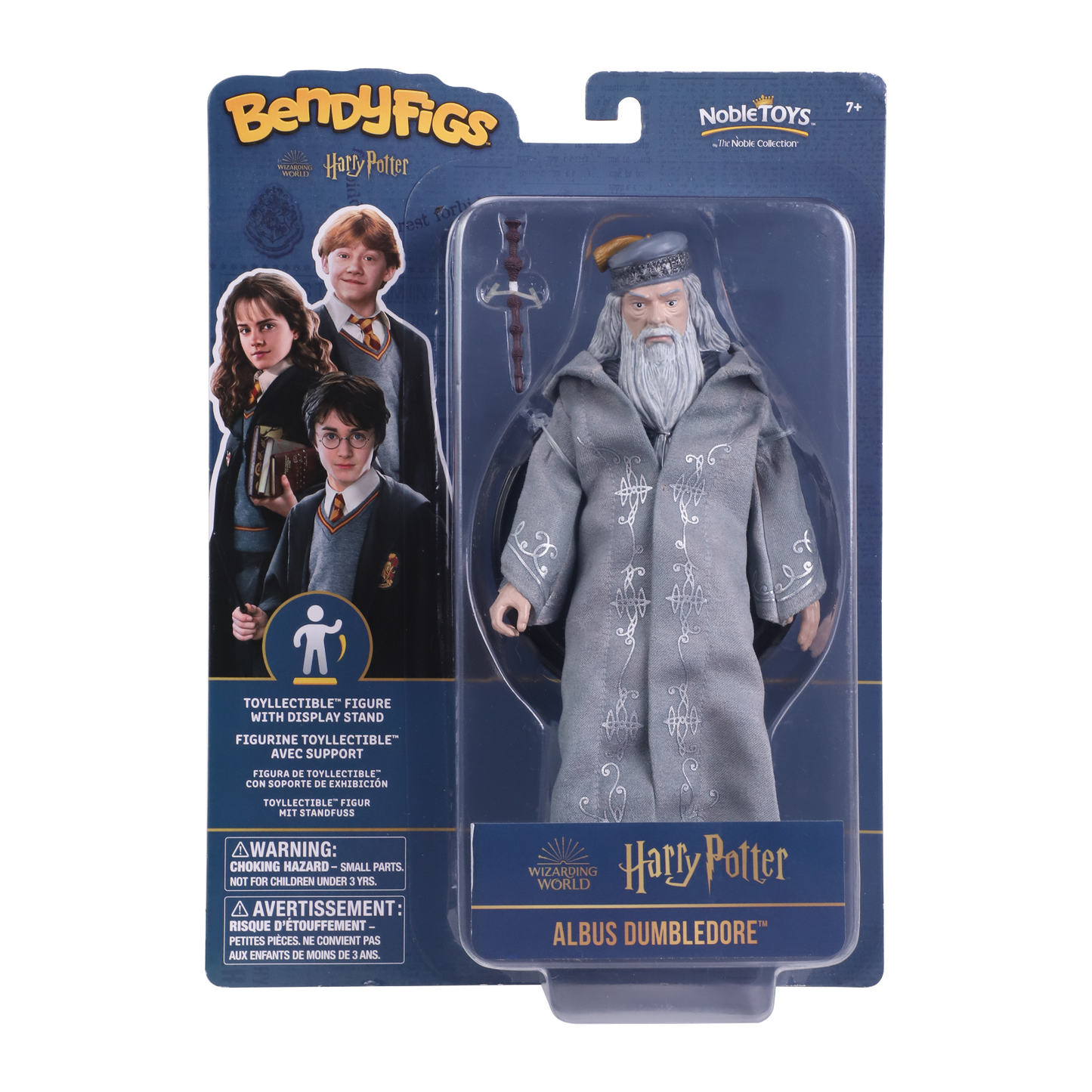 Noble Collection Harry Potter Albus Dumbledore Bendyfigs Figure With Stand