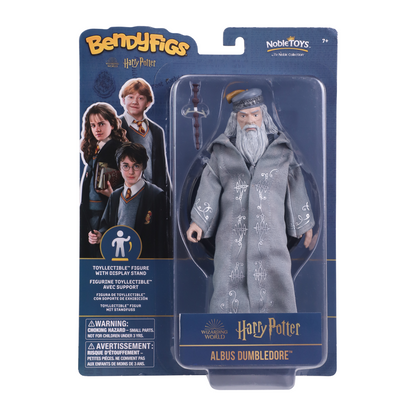 Noble Collection Harry Potter Albus Dumbledore Bendyfigs Figure With Stand