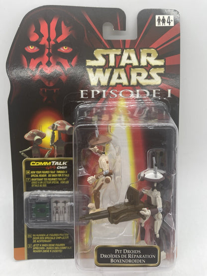 Star Wars Episode I Pit Droids 2-Pack 1999 Hasbro CommTech Chip MOC Sealed