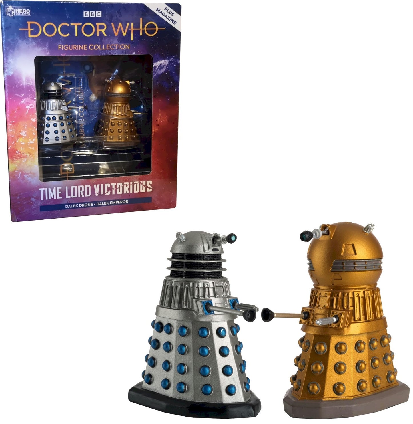 Eaglemoss Doctor Who Time Lord Victorious Dalek Drone & Dalek Emperor Box Set
