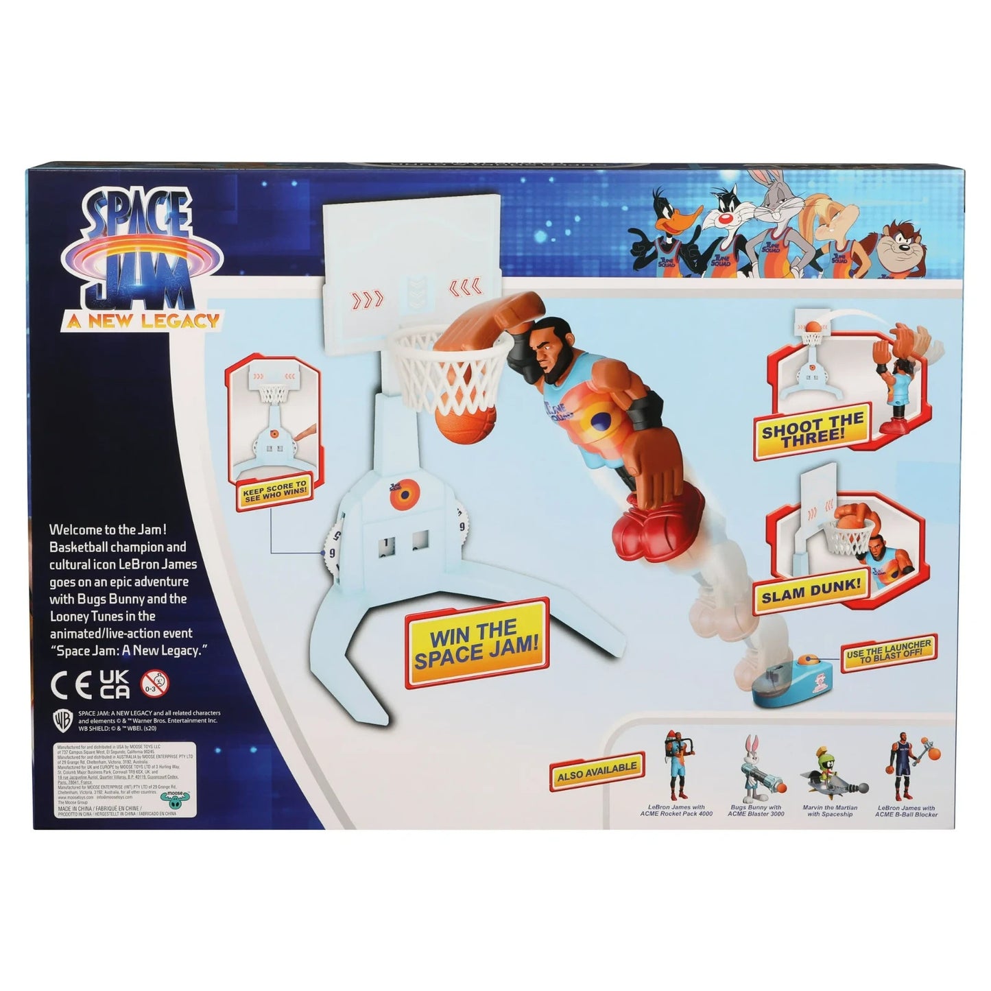 Space Jam a New Legacy LeBron James Super Shoot & Dunk Plus Game Time Playset