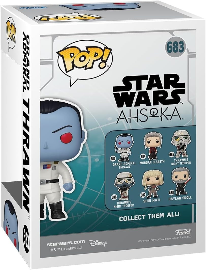(BOX DAMGED) Funko Pop! Star Wars Grand Admiral Thrawn #683 Bobble-Head Vinyl