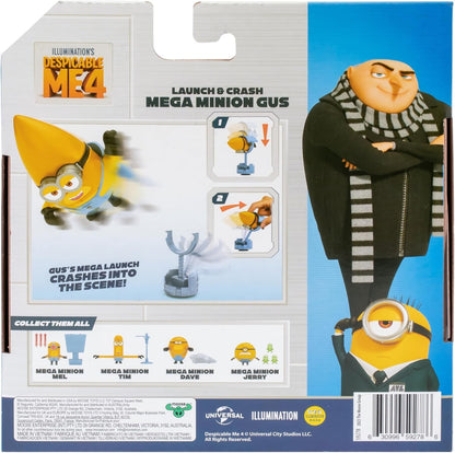 Despicable Me 4 Launch & Crash Mega Minion Gus Action Figure