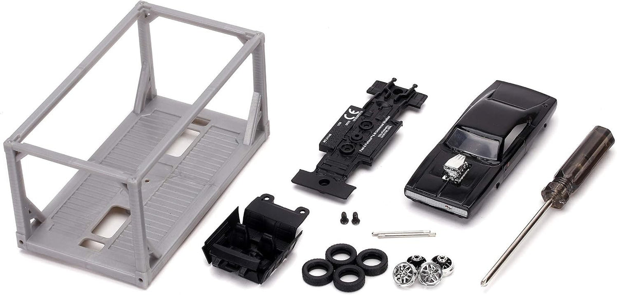Jada Fast & Furious Dom's Dodge Charger R/T Black 1:55 Build N Collect Die Cast