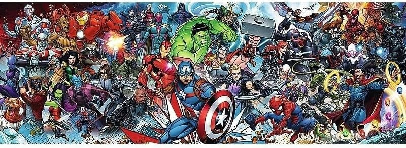 Trefl Marvel Heroes Panorama 1000 Piece Jigsaw Puzzle Avengers Marvel