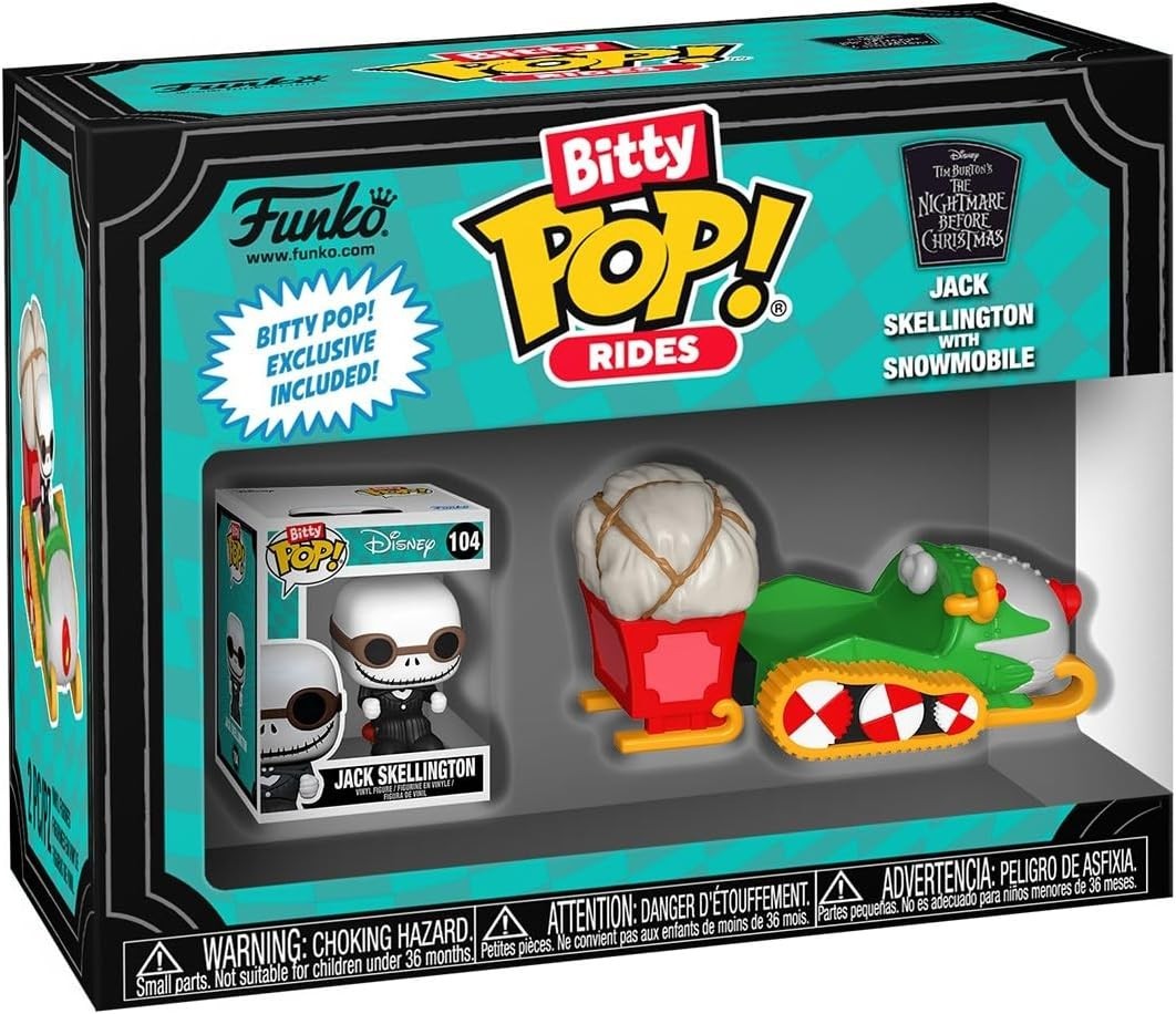 Funko Bitty Pop! Rides Jack Skellington Snowmobile Disney