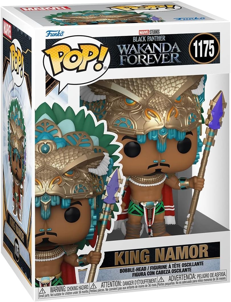 (BOX DMG) Funko Pop! Marvel King Namor #1175 Wakanda Forever Vinyl Figure