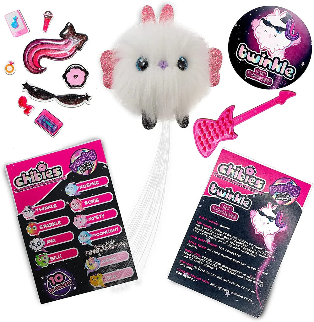 Chibies Boombox Ava Light Up Party Animal Surprise Toy With Accessories