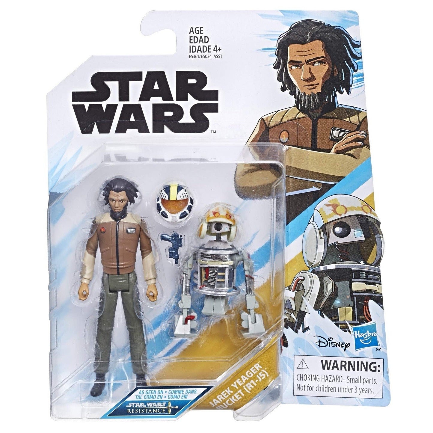 Hasbro Star Wars Resistance Jarek Yeager & Bucket (R1-J5) Figure 2-Pack