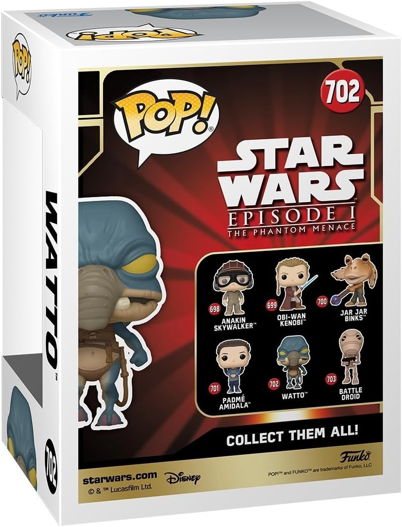 (BOX DAMAGED) Funko Pop! Star Wars Watto #702 Bobble-Head Vinyl Figure