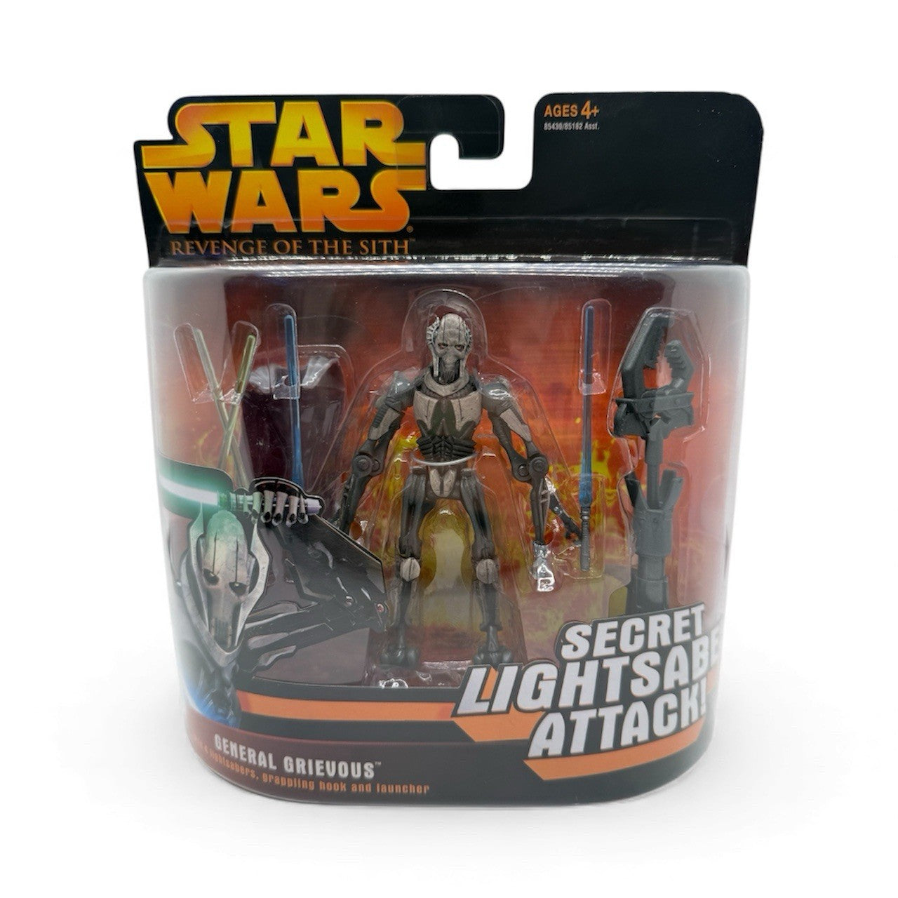 Hasbro Star Wars Revenge Of The Sith General Grievous Secret Lightsaber Attack Action Figure