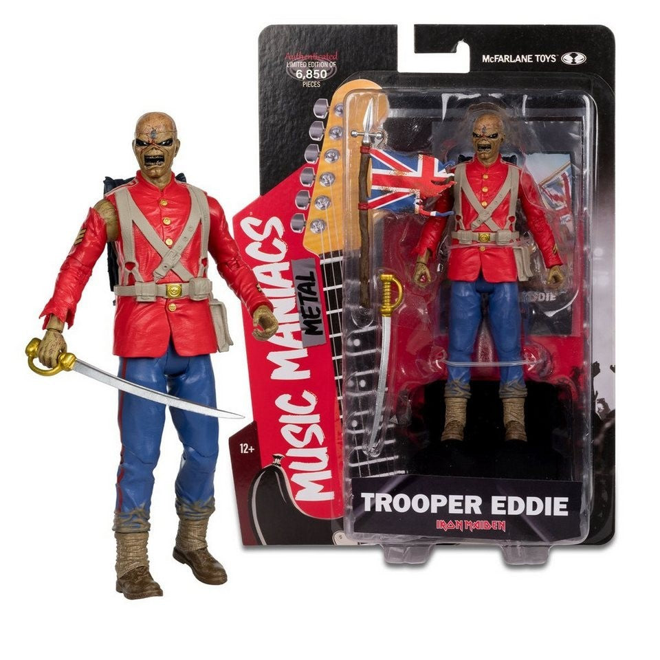 McFarlane Toys Iron Maiden Trooper Eddie Music Maniacs 6in Action Figure