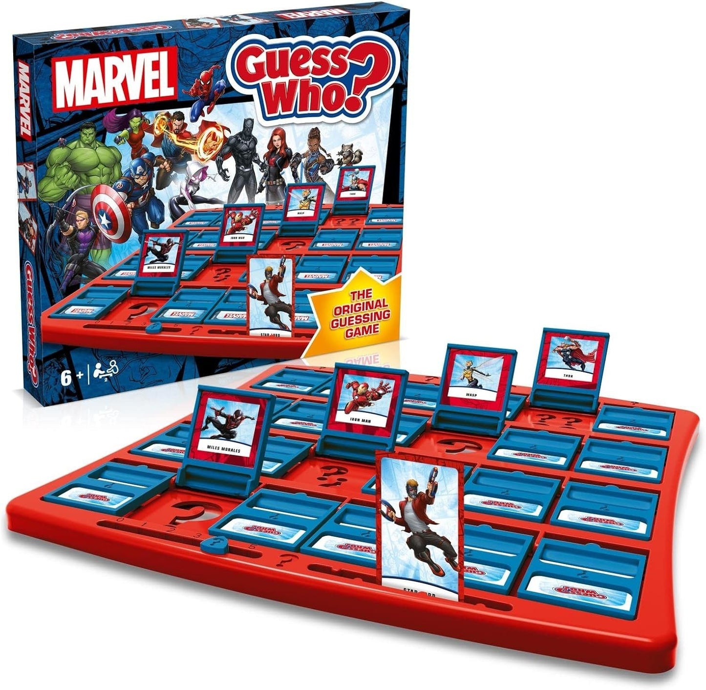 Marvel Guess Who? Board Game Avengers Spider-Man Heroes Guessing Game