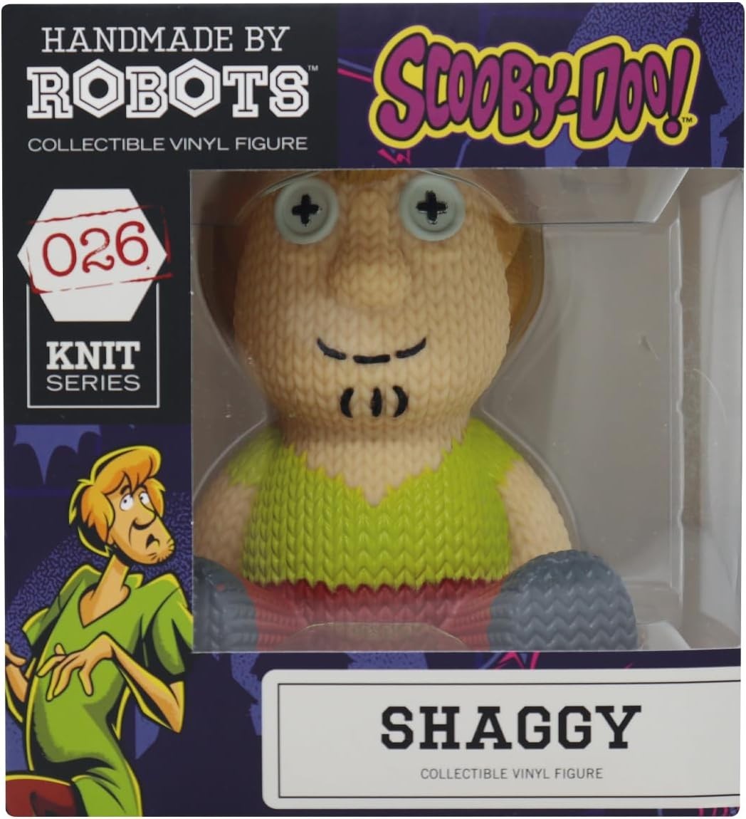 Scooby-Doo! Shaggy Vinyl Figure NEW Handmade By Robots #026 Knit Series