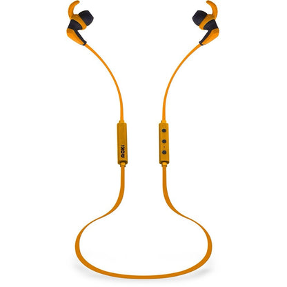 Moki Hybrid Bluetooth Earphones - Orange