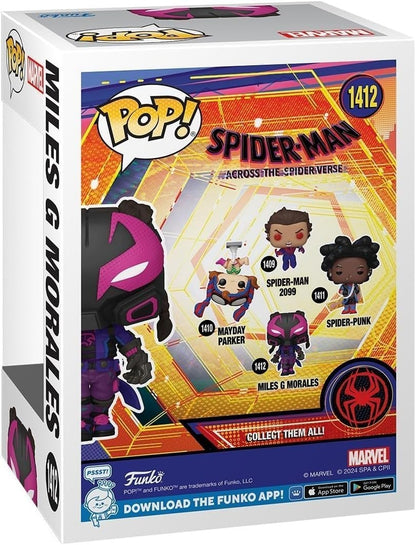 Funko Pop! Spider-Man Miles Morales #1412 Vinyl Figure Across Spider-Verse