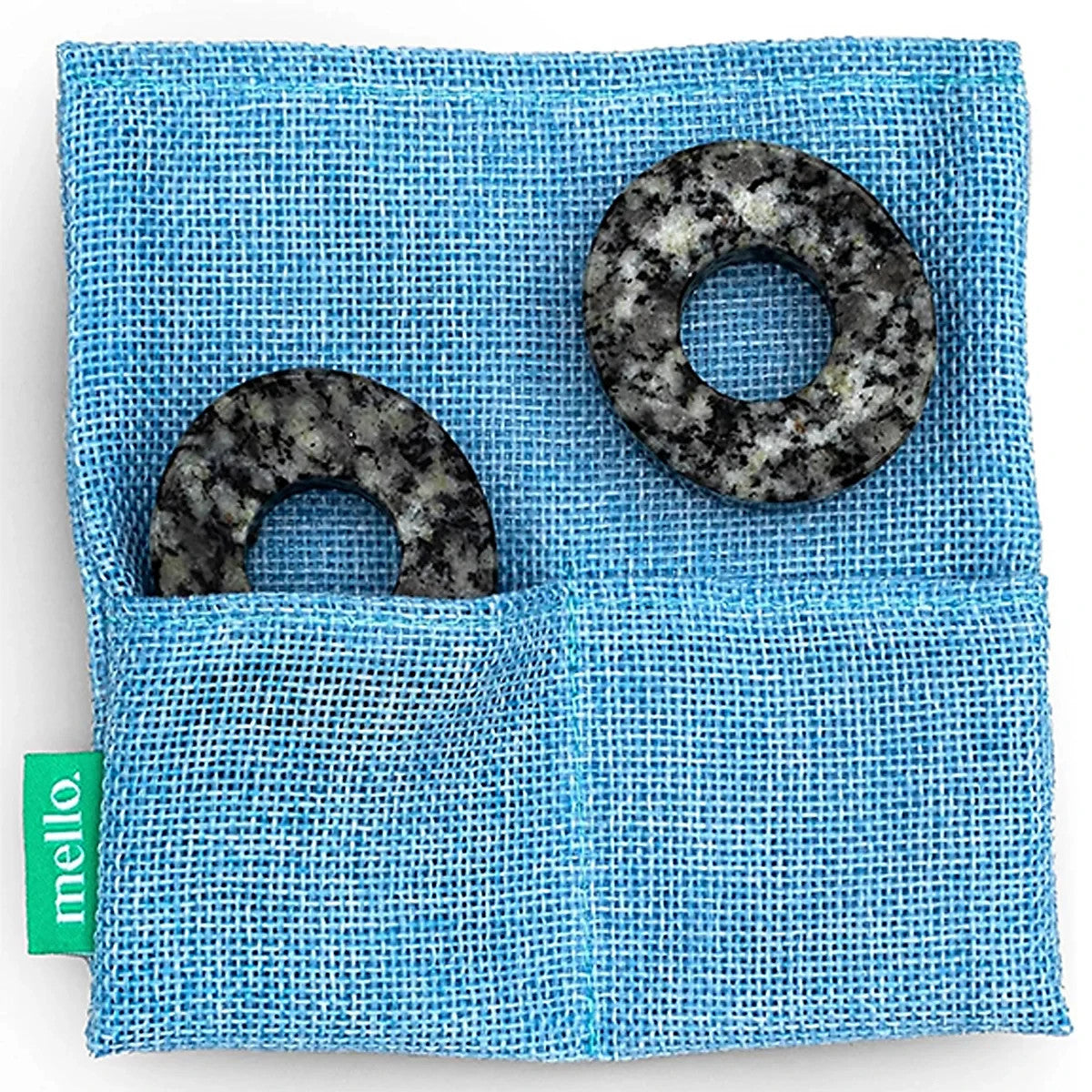 Suck UK Mello Bright Eyes Cooling Soapstone Eye Masks with Fabric Pouch Descrip