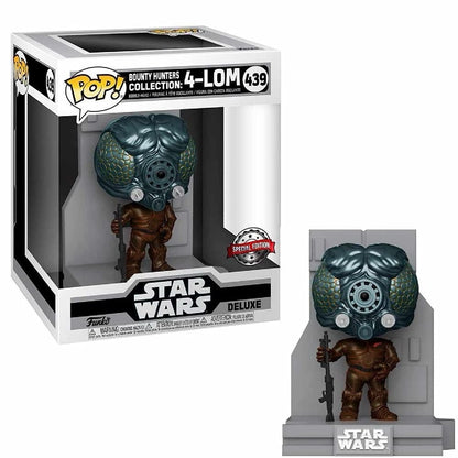 Funko Pop! Deluxe Star Wars - Bounty Hunters Collection: 4-Lom #439 Special Edition Vinyl Figure