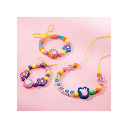 Peppa Pig 2-in-1 Creativity Set Jewellery Making & Pom Pom Craft Kit Ages 3+