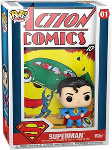 Funko Pop Comic Cover DC Superman Action Comics #1 Figure Box Worn/Torn