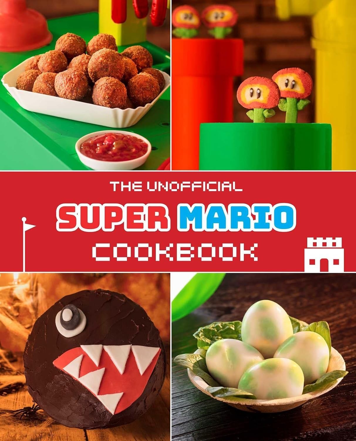 The Unofficial Super Mario Cookbook Hardcover 50+ Recipes Gaming Gift