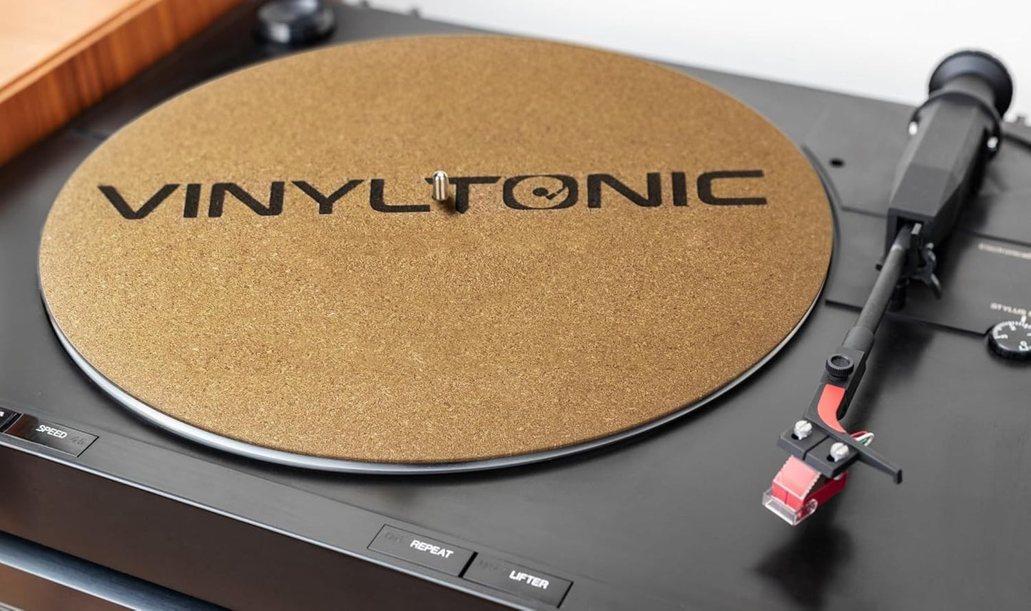 VinylTonic Cork Record Slipmat 12" Turntable Vinyl LP DJ Platter Mat VT15C