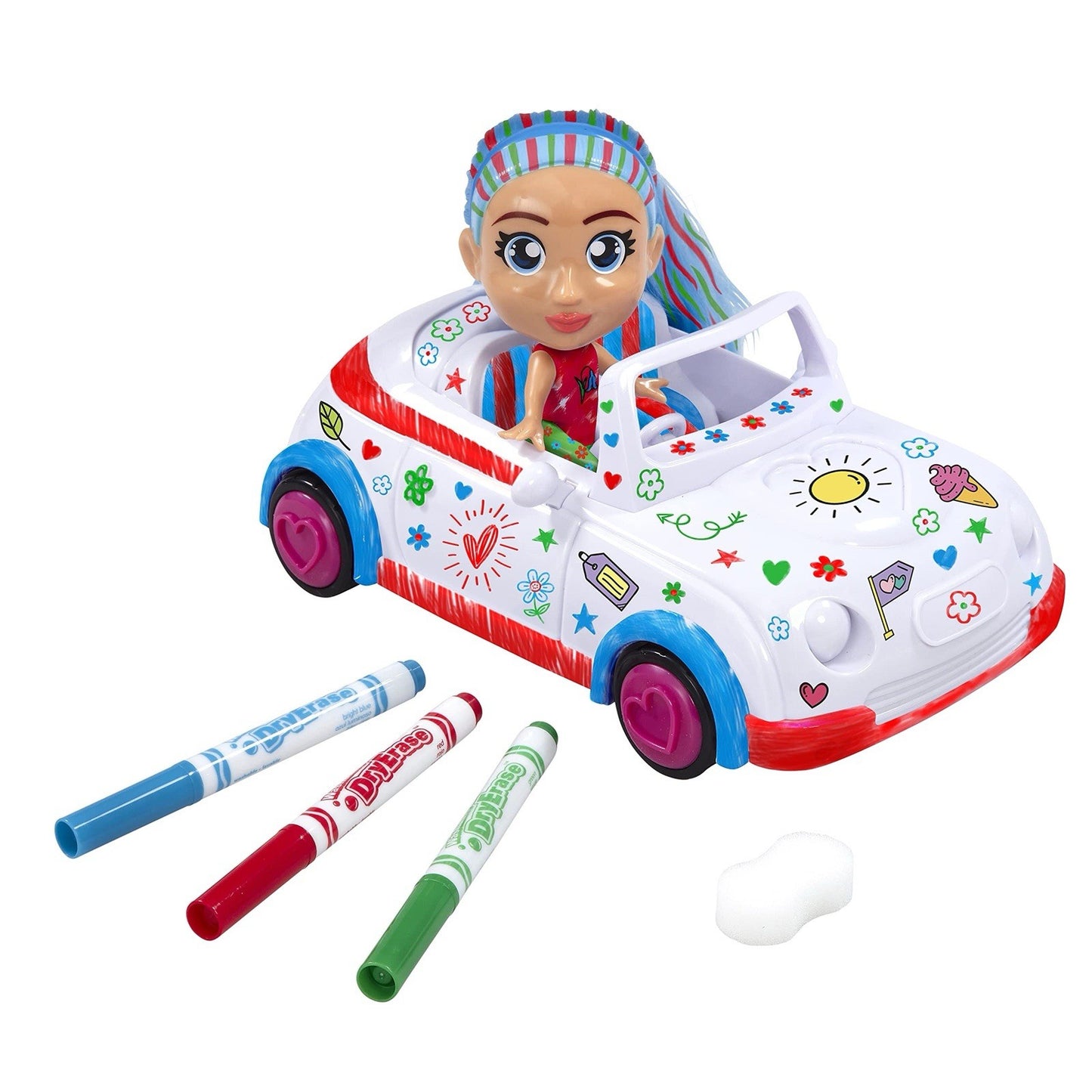 Crayola - Colour 'n' Style Friends Coupe Bluebell Doll Art Playset