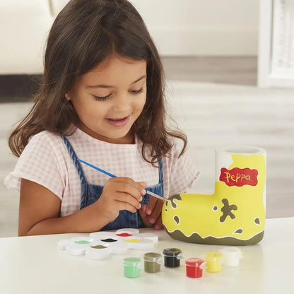 Peppa Pig Paint-Up Boot Planter Craft Set with Paints & Brush – Age 3+