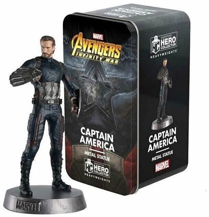 Eaglemoss Marvel Heavyweights Avengers Infinity War Captain America Metal Statue