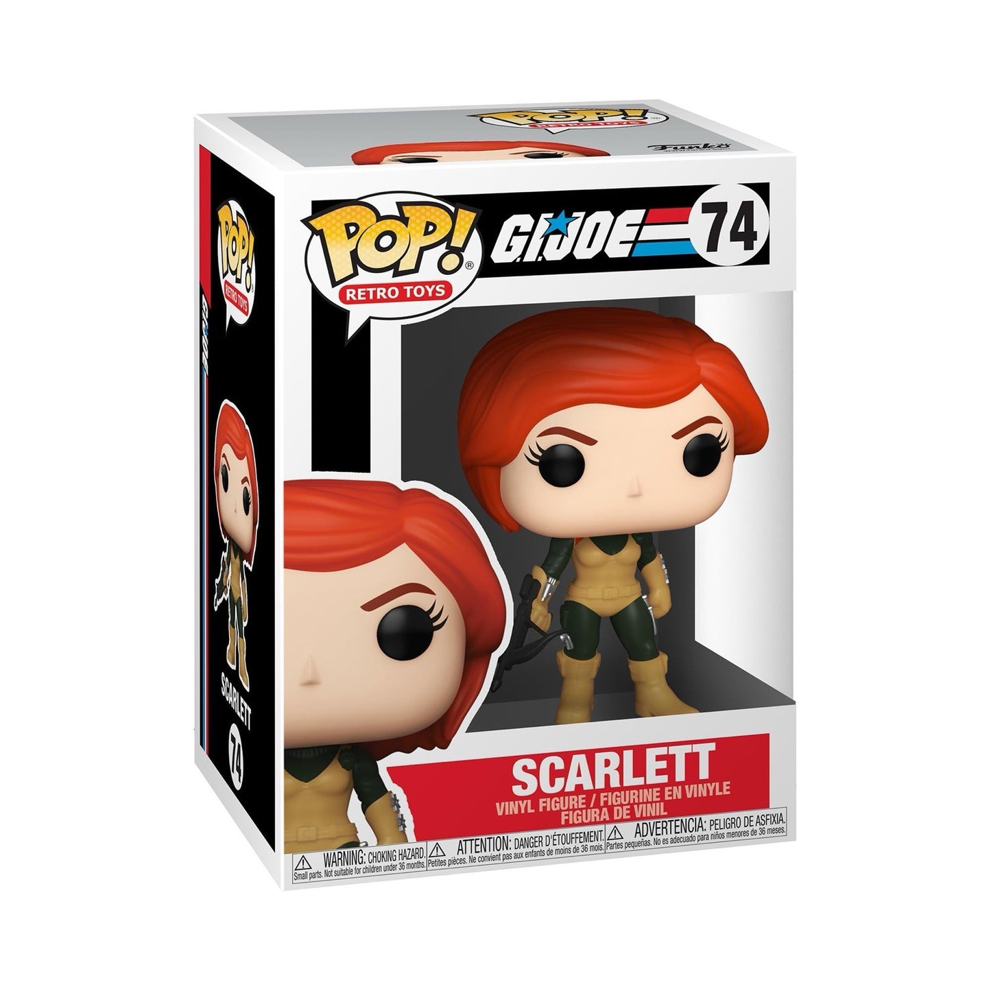Funko Pop Retro Toys G.I. Joe Scarlett #74 Vinyl Figure Collectible