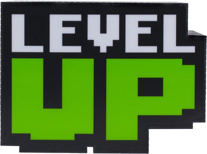 Paladone Level Up Light 8-Bit Gaming Lamp with Sound Effect Desk Decor