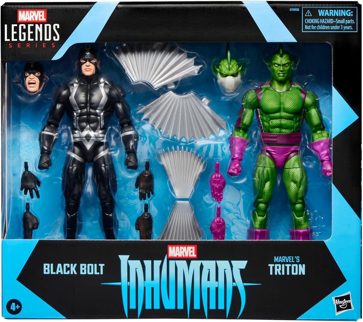Hasbro Marvel Legends Inhumans Black Bolt & Triton 6in Action Figure 2 Pack
