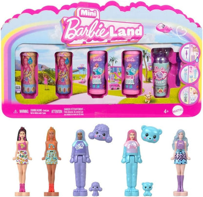 Mattel Barbie Mini BarbieLand Pop Reveal 5 Pack 1.5in Dolls