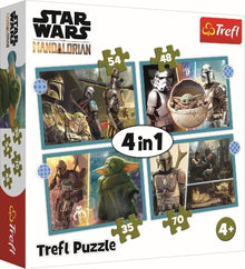Trefl Star Wars The Mandalorian 4-in-1 Jigsaw Puzzle Set