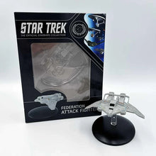Eaglemoss Star Trek Federation Attack Fighter Model Ship Window Box w/ Stand